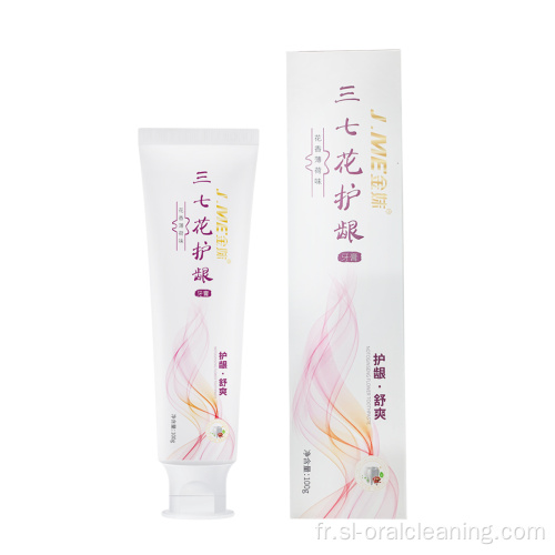 Dentifrice de protection gingival de fleur sanqi sœur doré